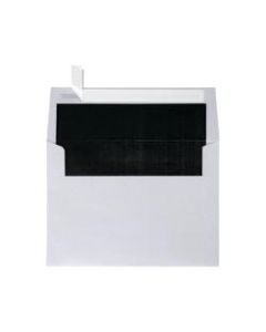 LUX Invitation Envelopes, A7, Peel & Stick Closure, Silver/Black, Pack Of 500