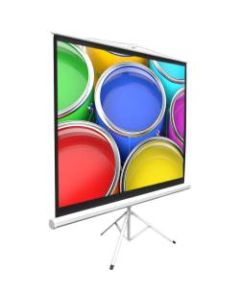 PylePro PRJTP84 84in Manual Projection Screen - Front Projection - 4:3 - Matte White - 50in x 66.9in - Floor Mount