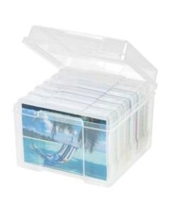 IRIS Craft Keeper For 5in x 7in Photo And Embellishment Cases, 8-5/8in x 8-1/2in x 6-5/8in, Clear