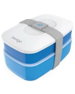Bentgo Classic All-In-One Lunch Box Container, 3-13/16inH x 4-3/4inW x 7-1/8inD, Blue