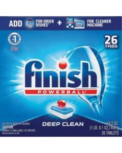 Finish Powerball Dishwasher Tabs - Tablet - 26 / Box - Red, White, Blue