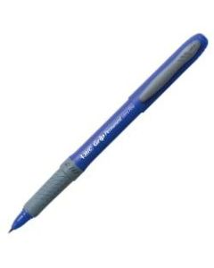 BIC Grip Ultra-Fine-Point Permanent Markers, Blue, Pack Of 12