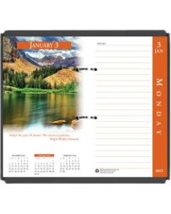 House of Doolittle Earthscapes 17-Base Desk Calendar Refill - Julian Dates - Daily - January 2022 till December 2022 - 1 Day Double Page Layout - 3 1/2in x 6in Sheet Size - Desktop - Assorted - 1 Each