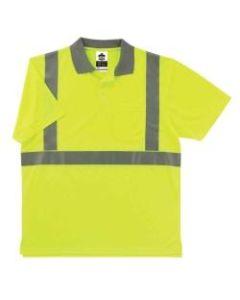 Ergodyne GloWear 8295 Type R Class 2 Polo Shirt, 2X, Lime