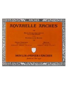 Arches Aquarelle Watercolor Block, 140 Lb, Rough Press, 9in x 12in