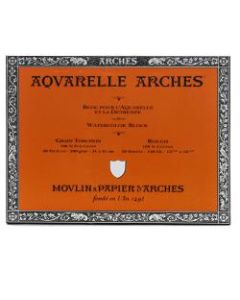 Arches Aquarelle Watercolor Block, 140 Lb, Rough Press, 12in x 16in