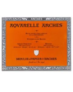 Arches Aquarelle Watercolor Block, 140 Lb, Rough Press, 18in x 24in