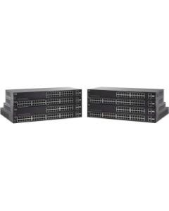 Cisco 50-Port Gigabit Smart Plus Switch - 50 Ports - Manageable - 10/100/1000Base-T, 1000Base-X - 2 Layer Supported - 2 SFP Slots - 1U High - Rack-mountable, Wall Mountable - 90 Day Limited Warranty