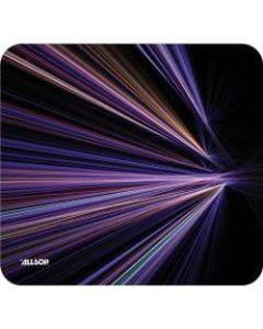 Allsop NatureSmart Image Mousepad - Tech Purple Stripes - (30600) - Tech Purple Stripes - 0.10in x 8.50in Dimension - Natural Rubber, Latex - Anti-skid