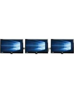 Tripp Lite Triple Flat-Panel Rail Wall Mount for TVs Monitor 10-15in Display - Bracket - for 3 LCD displays (low profile) - steel - silver - screen size: 10in-15in - wall-mountable