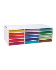 Pacon Construction Paper Storage Unit, 60% Recycled, White