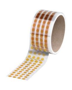 Kapton Discs, 3in Core, 0.25in x 0.25in, Amber, Case Of 1,000