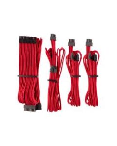 CORSAIR Premium individually sleeved starter kit (Type 4, Generation 4) - Power cable kit - 2 ft - red