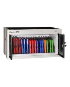 Anywhere Cart 16 Bay Cabinet - Up to 15in Screen Support - 16.3in Height x 30.2in Width x 17.8in Depth - Desktop, Wall Mountable - Metal