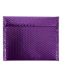 Office Depot Brand Glamour Bubble Mailers, 11inH x 13-3/4inW x 3/16inD, Purple, Case Of 48 Mailers