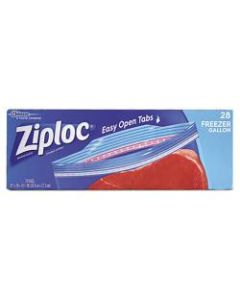 Ziploc Double Zipper Freezer Bags, 1 Gallon, Clear, 28 Bags Per Box, Case Of 9 Boxes