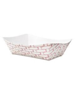 Boardwalk Paper Food Baskets, 3 Lb Capacity, Red/White, Pack Of 500