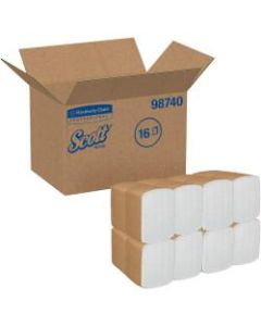 Scott Full-Fold Dispenser Napkins - 12in x 13in - White - Soft, Absorbent - For Multipurpose - 375 Per Pack - 6000 / Carton