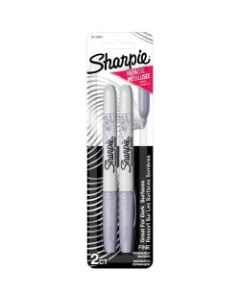 Sharpie Metallic Markers, Silver, Pack Of 2 Markers