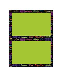 Great Papers! 2-Up Invitations, 5 1/2in x 8 1/2in, Celebrate Together, Pack Of 16
