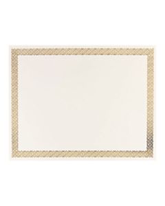 Great Papers! Foil Certificate, 8 1/2in x 11in, Gold Braided, Pack Of 12