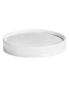 Chinet Vented Paper Lids, For 8 - 16 Oz Cups, White, 25 Lids Per Sleeve, Carton Of 40 Sleeves