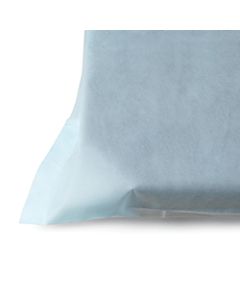 Medline Spunbound Polypropylene Fitted Stretcher Sheets, 40in x 80in, Blue, 10 Sheets Per Pack, Case Of 5 Packs