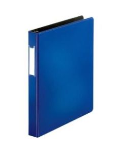 Business Source 3-Ring Binder, 1in D-Rings, Blue