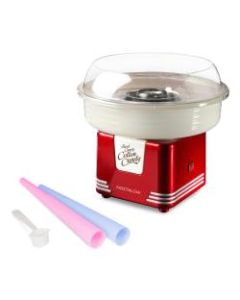 Nostalgia Electrics Retro Hard Candy Cotton Candy Maker, Red