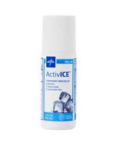 CURAD Medline ActivICE Topical Pain Reliever, Roll On, 4 Oz