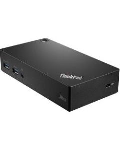 Lenovo ThinkPad USB 3.0 Ultra Dock - for Notebook/Tablet PC - USB 3.0 - 6 x USB Ports - 2 x USB 2.0 - 4 x USB 3.0 - Network (RJ-45) - HDMI - DisplayPort - Audio Line Out - Microphone - Wired