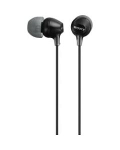 Sony Fashion Color EX Series Earbuds - Stereo - Black - Mini-phone (3.5mm) - Wired - 16 Ohm - 8 Hz 22 kHz - Gold Plated Connector - Earbud - Binaural - 3.94 ft Cable