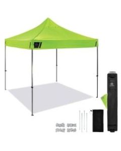 Ergodyne SHAX 6000 Heavy-Duty Pop-Up Tent, 10ft x 10ft, Lime