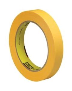 3M 2460 Flatback Tape, 3in Core, 0.75in x 180ft, Gold, Pack Of 48
