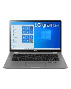 LG gram Ultra-Slim Convertible Laptop, 14in Touch Screen, Intel Core i7, 16GB Memory, 1TB Solid State Drive, Wi-Fi 6, Windows 10, 14T90N-R.AAS9U1