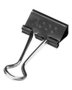 ACCO Binder Clips, Small, 3/4in Wide, 5/16in Capacity, Black, Pack Of 12