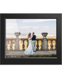 Aluratek 8in Slim Digital Photo Frame with Auto Slideshow Feature - 8in LCD Digital Frame - Black - 1024 x 768 - Cable - 4:3 - JPEG - Slideshow, Clock, Calendar - USB - Desktop