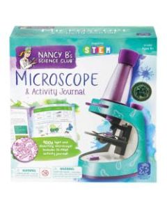 Learning Resources Nancy B’s Science Club Microscope And Activity Journal Set, 9inH x 8 3/4inW x 2 3/4inD, Grades 3 - 12