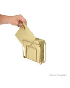 Mind Reader Modern Rose Napkin Holder, Gold