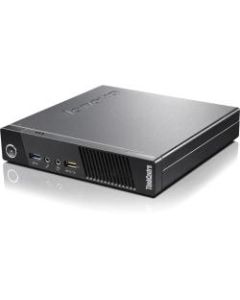 Lenovo ThinkCentre M73 10AX007WUS Desktop Computer - Intel Core i5 4th Gen i5-4590T Quad-core (4 Core) 2 GHz - 4 GB RAM DDR3 SDRAM - 128 GB Serial ATA/600 SSD - Tiny - Business Black - Windows 8.1 Pro 64-bit - Intel - IEEE 802.11b/g/n - 65 W