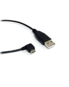 StarTech.com 1 ft Micro USB Cable - A to Right Angle Micro B - Charge and sync Micro USB devices, even in tight spaces - 1ft usb to micro cable - 1ft usb to micro b - 1ft micro usb cable -1ft right angle usb cable