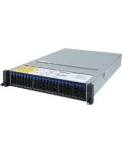 Gigabyte R272-Z31 Barebone System - 2U Rack-mountable - AMD - Socket SP3  - 128 GB DDR4 SDRAM DDR4-3200/PC4-25600 Maximum RAM Support - 16 Total Memory Slots - Serial ATA/600 - ASPEED AST2500 Integrated - 26 2.5in Bays