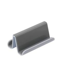 Fusion Business Card Holder, 20-Card Capacity, White/Gray