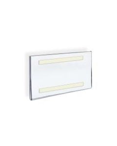 Azar Displays Acrylic Sign Holders With Adhesive Tape, 5 1/2in x 8 1/2in, Clear, Pack Of 10