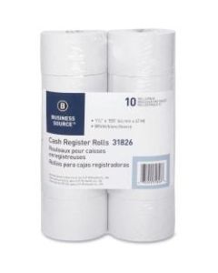 Business Source Bond Paper - White - 1 3/4in x 155 ft - 10 / Pack - SFI