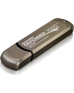 Kanguru Defender3000 FIPS 140-2 Certified Level 3, SuperSpeed USB 3.0 Secure Flash Drive, 32G - FIPS 140-2 Level 3 Certified, AES 256-Bit Hardware Encrypted, SuperSpeed USB 3.0, Remotely Manageable, TAA Compliant