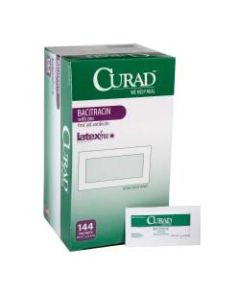CURAD Bacitracin Ointment Foil Packs, 0.03 Oz, Box Of 144