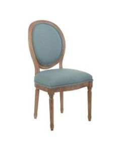 Ave Six Lillian Oval-Back Chair, Klein Sea/Light Brown