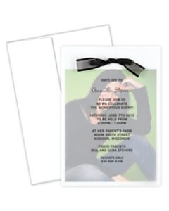 Great Papers! Graduation Photo Invitation Kit, 5 1/2in x 7 3/4in, Grad Overlay, White, Pack Of 12