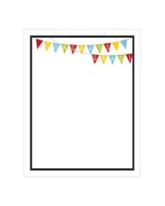 Great Papers! Grad Design Paper, Grad Bunting, 8 1/2in x 11in, 50 Lb, Assorted, Pack Of 50